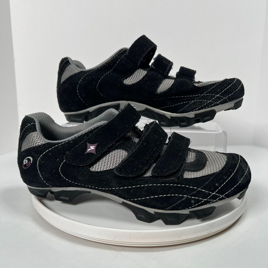 Specialized Riata Mountain Bike Cycling Spin Shoes Womens 7.5 / 38 Black Suede — image 3 of 8